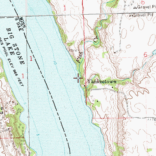 Topographic Map of Fish Creek, MN