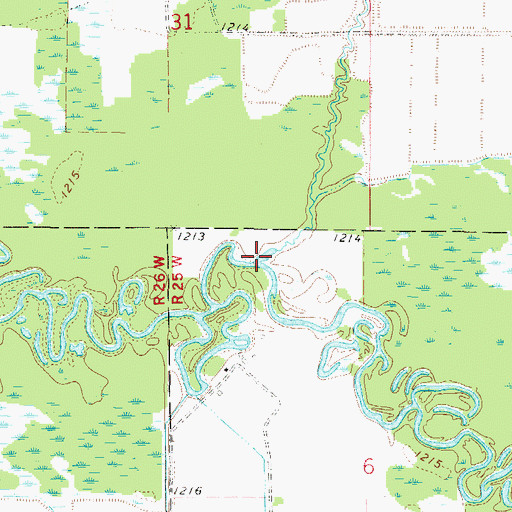 Topographic Map of Fleming Brook, MN
