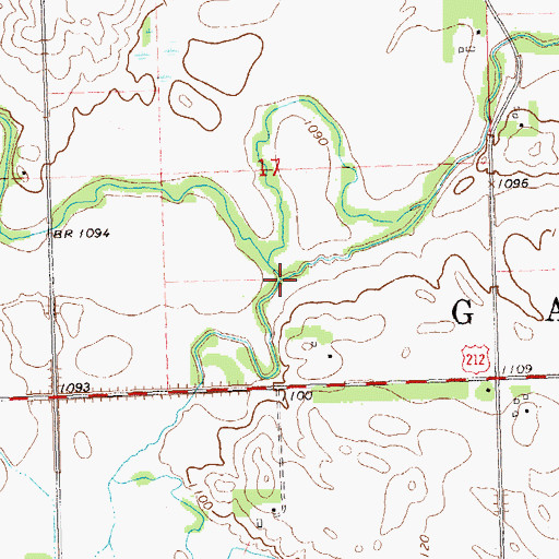 Topographic Map of Florida Creek, MN