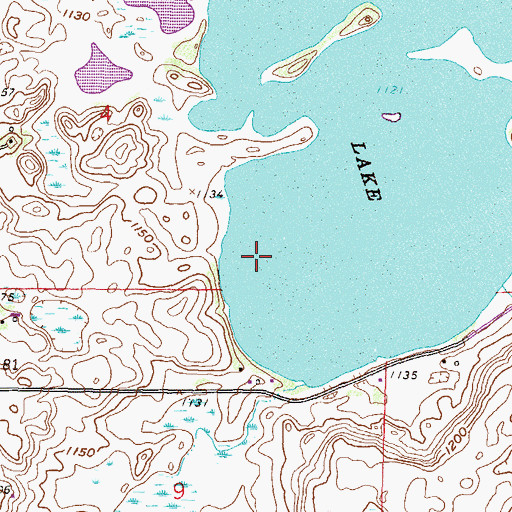 Topographic Map of Florida Slough Lake, MN