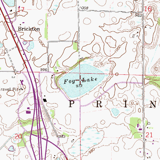 Topographic Map of Fog Lake, MN