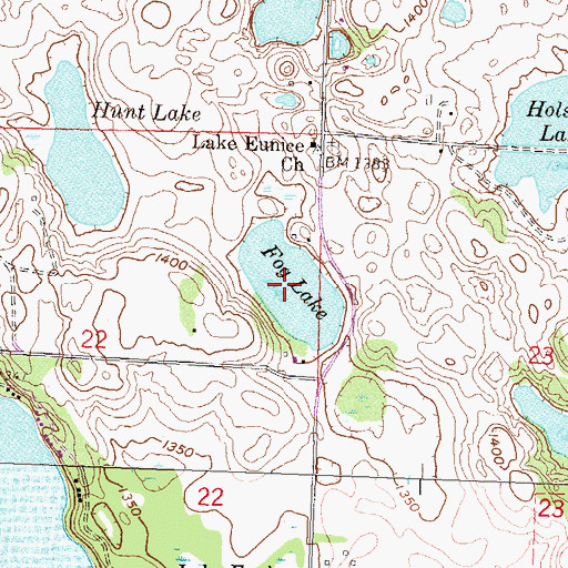 Topographic Map of Fog Lake, MN