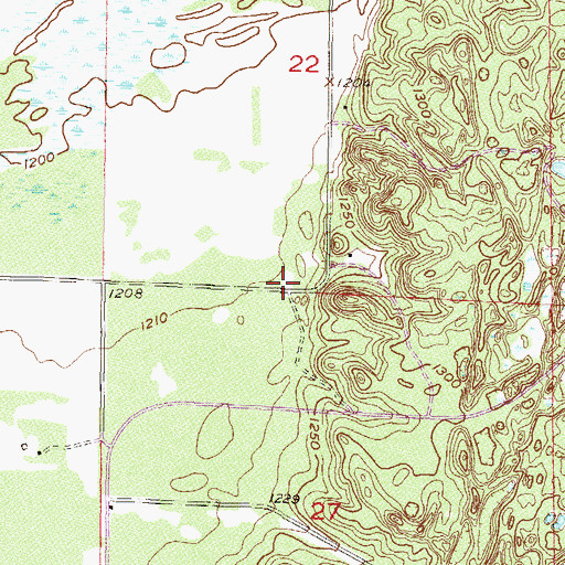 Topographic Map of Franzon School, MN
