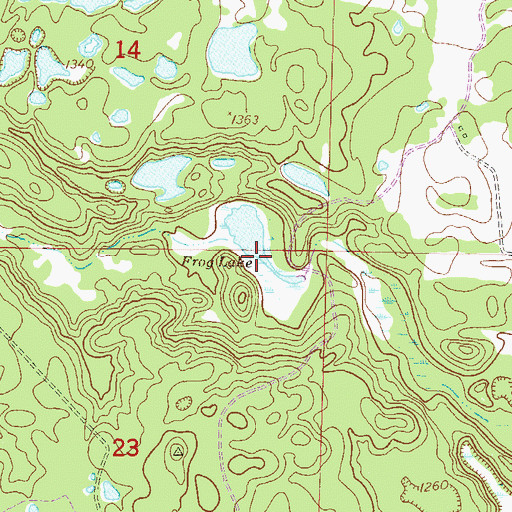 Topographic Map of Frog Lake, MN