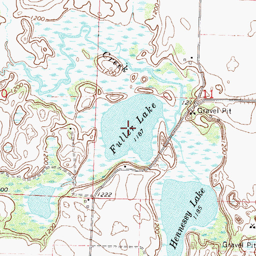 Topographic Map of Fuller Lake, MN