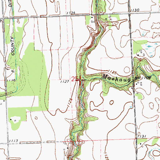 Topographic Map of Garden Slough, MN