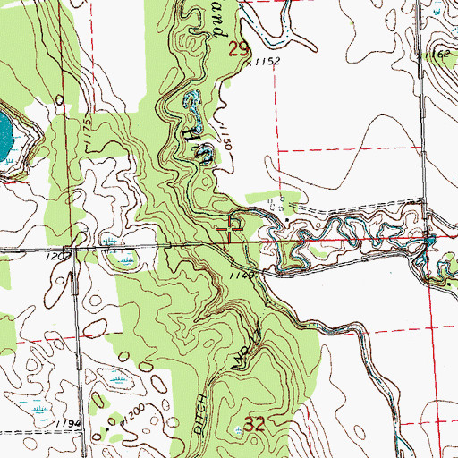Topographic Map of Garden Slough, MN