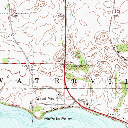 Topographic Map of Van Blaracom Cemetery, MN