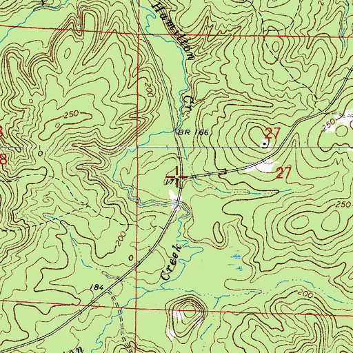 Topographic Map of Wyloe (historical), AR