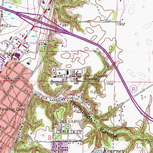 Topographic Map of Good Counsel Academy, MN