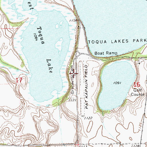 Topographic Map of Graceville Cemetery, MN