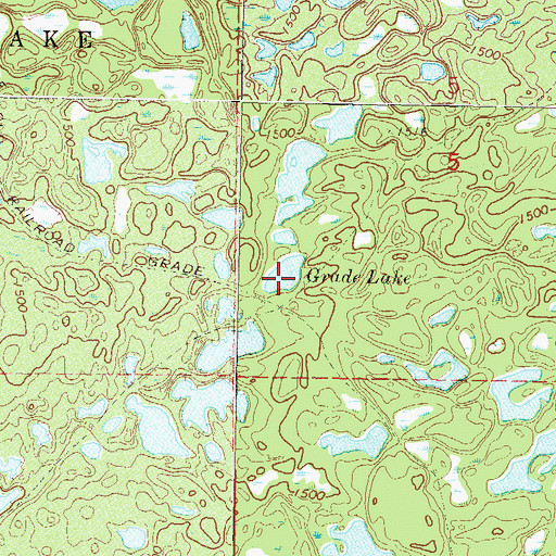 Topographic Map of Grade Lake, MN