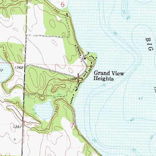 Topographic Map of Grand View Heights, MN
