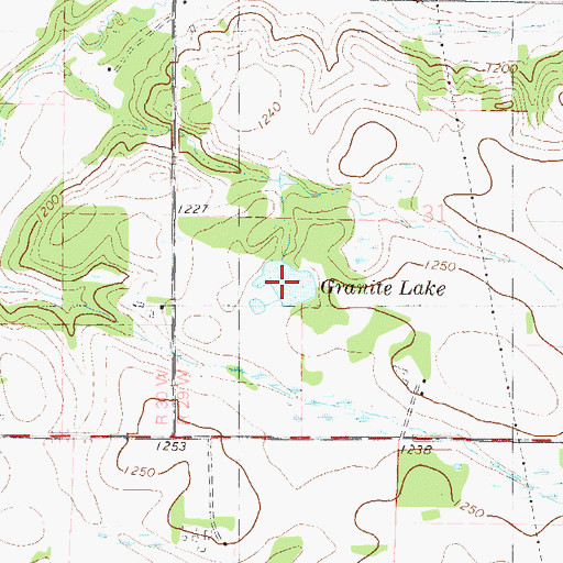 Topographic Map of Granite Lake, MN