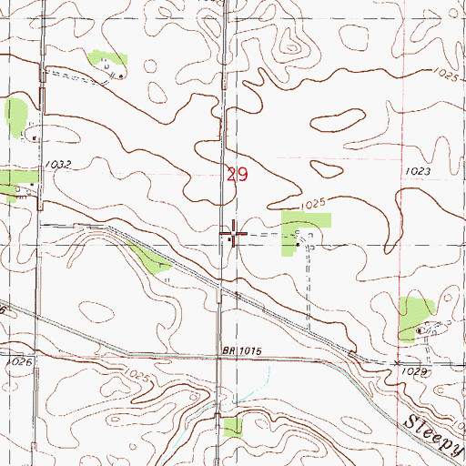 Topographic Map of Grant School, MN