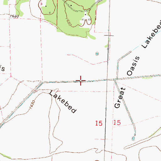 Topographic Map of Great Oasis Lakebed, MN