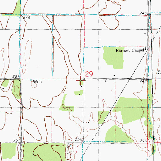 Topographic Map of Fisher School (historical), AR