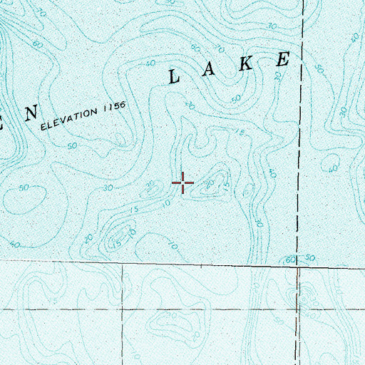Topographic Map of Green Lake, MN
