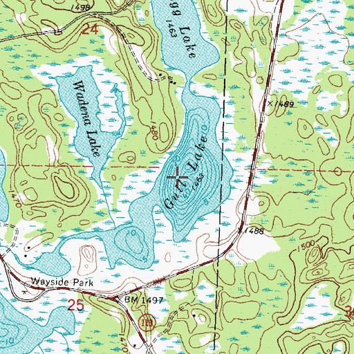 Topographic Map of Gull Lake, MN