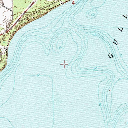 Topographic Map of Gull Lake, MN