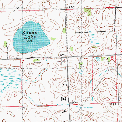 Topographic Map of Happy Knoll School, MN