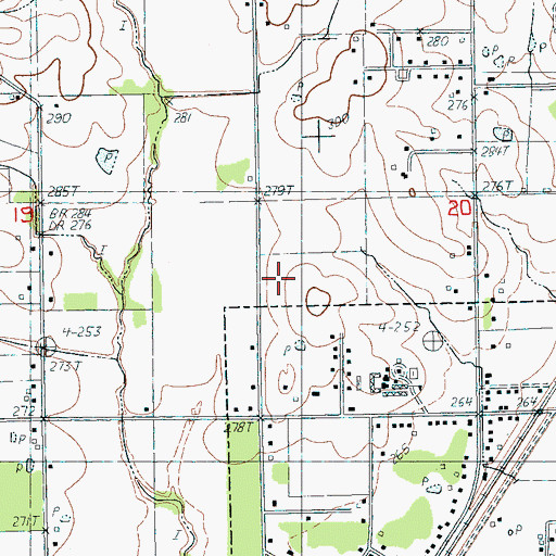Topographic Map of Brookland Elementary School, AR