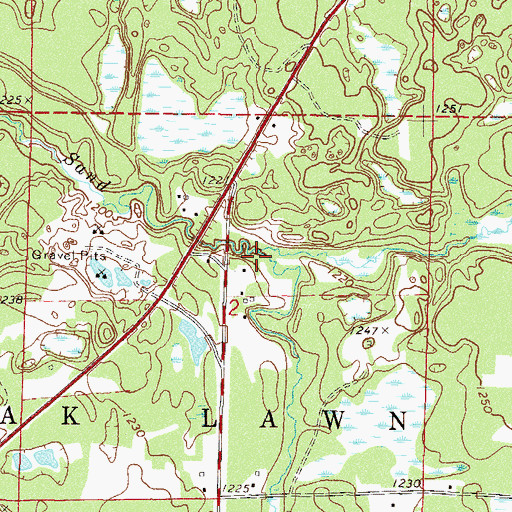 Topographic Map of Hay Creek, MN
