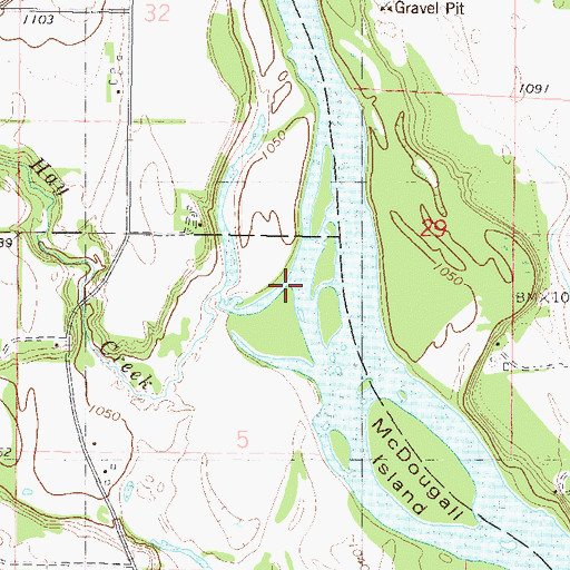 Topographic Map of Hay Creek, MN