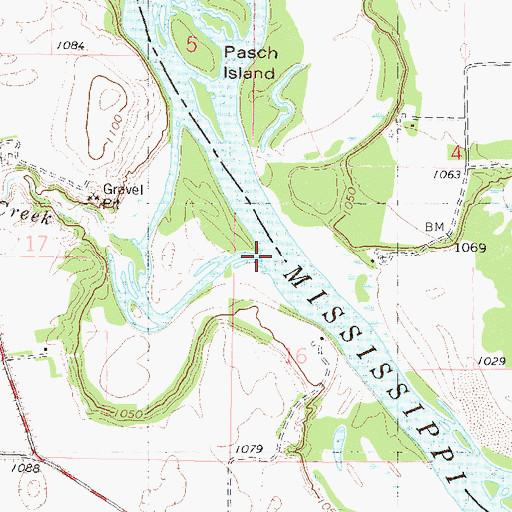 Topographic Map of Hazel Creek, MN