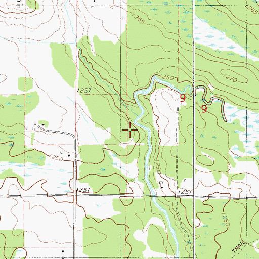 Topographic Map of Heikkila Creek, MN