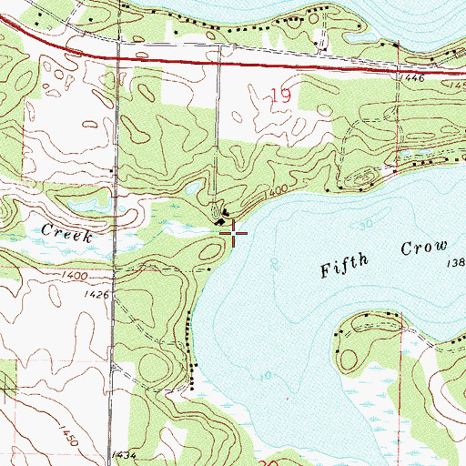 Topographic Map of Hellkamp Creek, MN