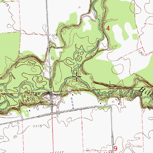 Topographic Map of Hill River, MN