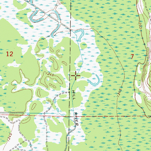 Topographic Map of Hill River Ditch, MN