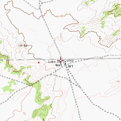 Topographic Map of John Joe Well, AZ