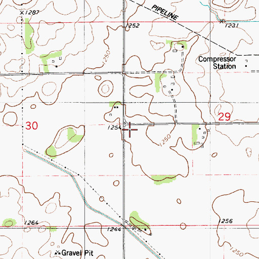 Topographic Map of Hoidal School, MN