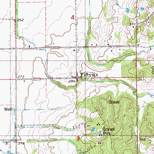 Topographic Map of 56 School (historical), AR