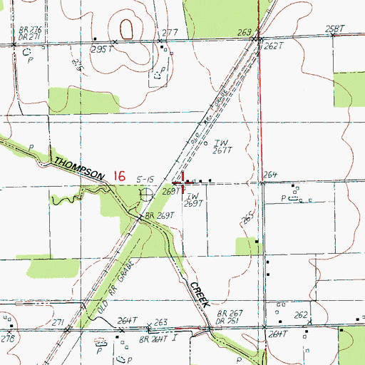 Topographic Map of Smithville (historical), AR