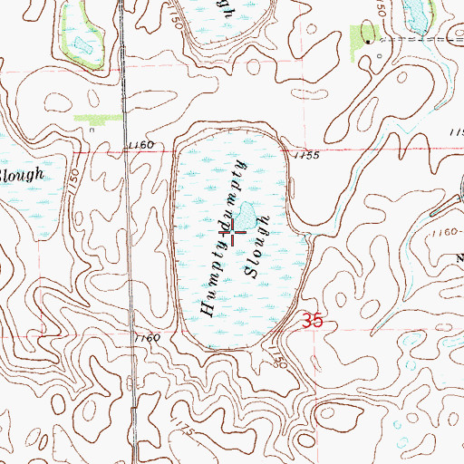 Topographic Map of Humpty-dumpty Slough, MN