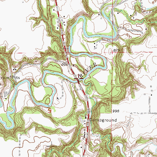 Topographic Map of Hungry Hollow, MN