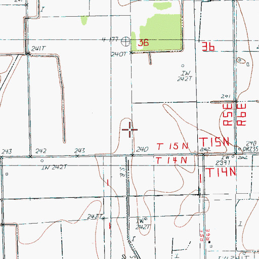 Topographic Map of Grassy Slough (historical), AR