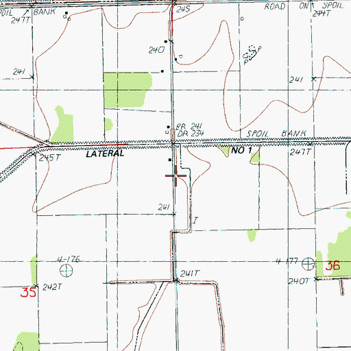Topographic Map of Kerr School (historical), AR