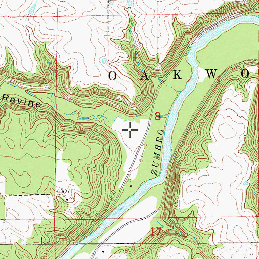Topographic Map of Hurley Ravine, MN