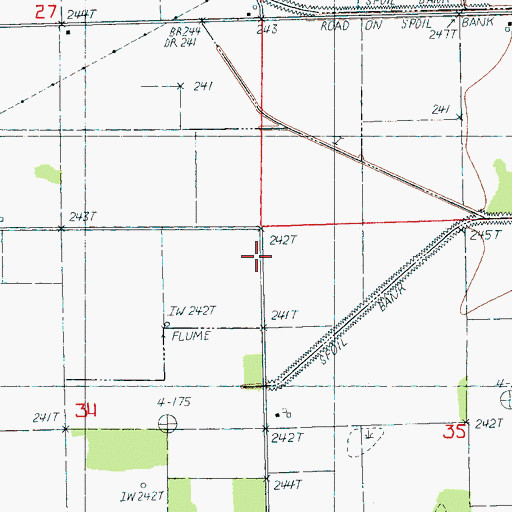 Topographic Map of Overcup Slough (historical), AR