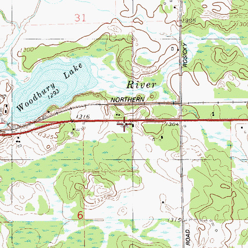 Topographic Map of Immaculate Conception Church, MN
