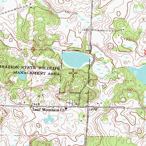 Topographic Map of Inspiration State Wildlife Management Are, MN