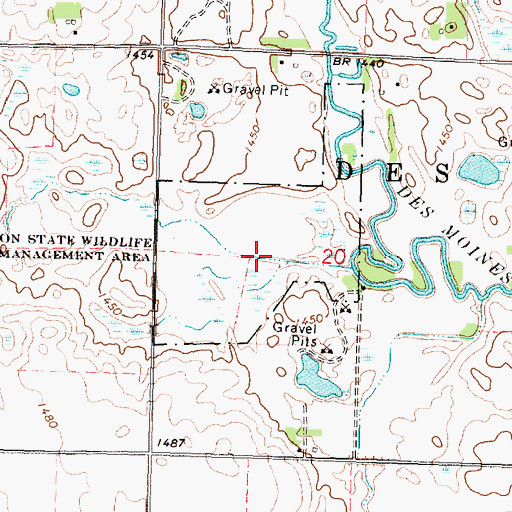 Topographic Map of Irrupption State Wildlife Management Area, MN