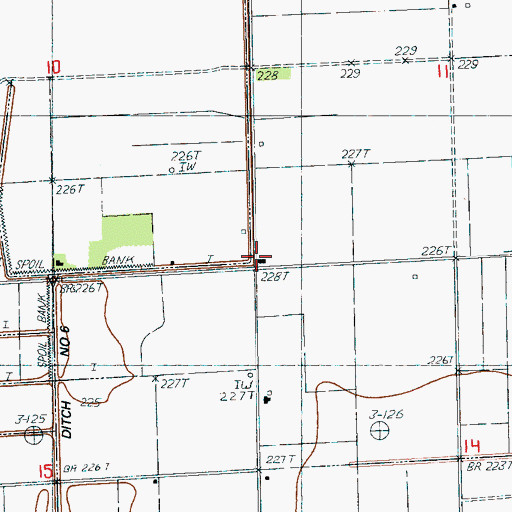 Topographic Map of Brown School (historical), AR