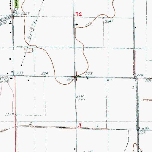 Topographic Map of Cothran School (historical), AR