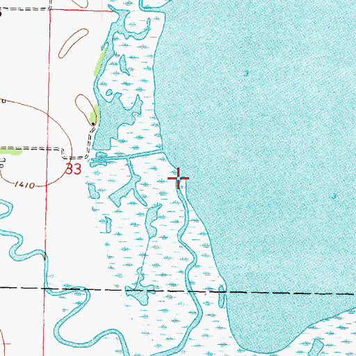 Topographic Map of Jack Creek, MN