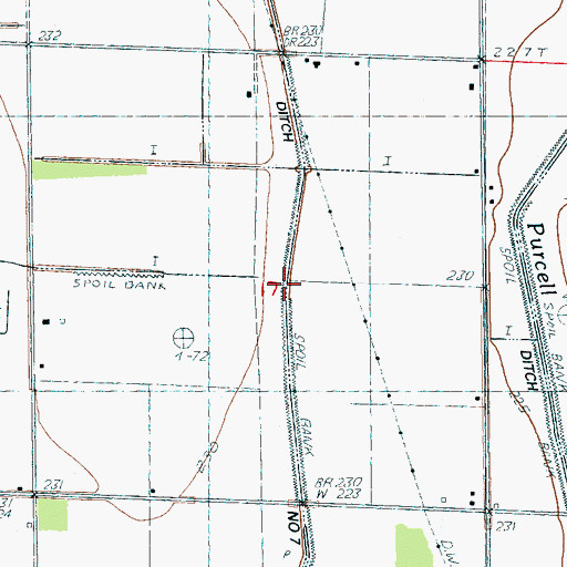 Topographic Map of Ironwood Slough (historical), AR